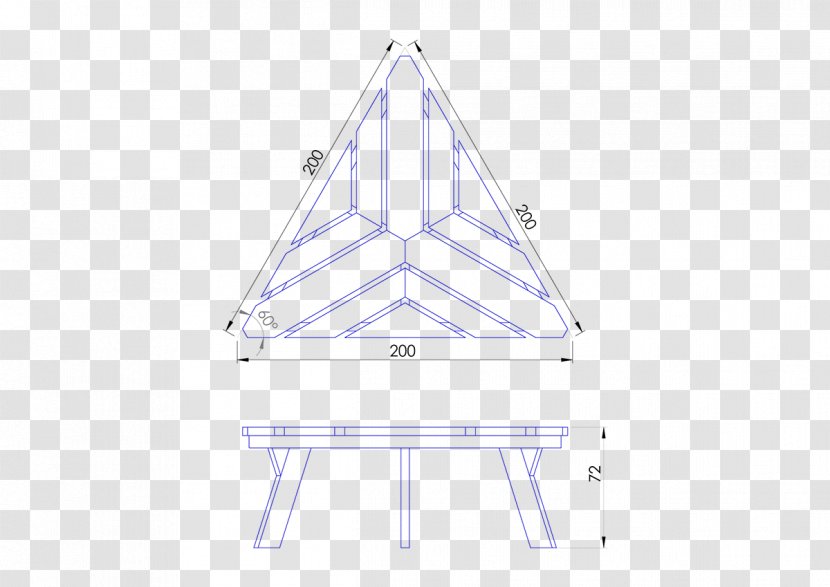 Triangle Roof - Rectangle Transparent PNG