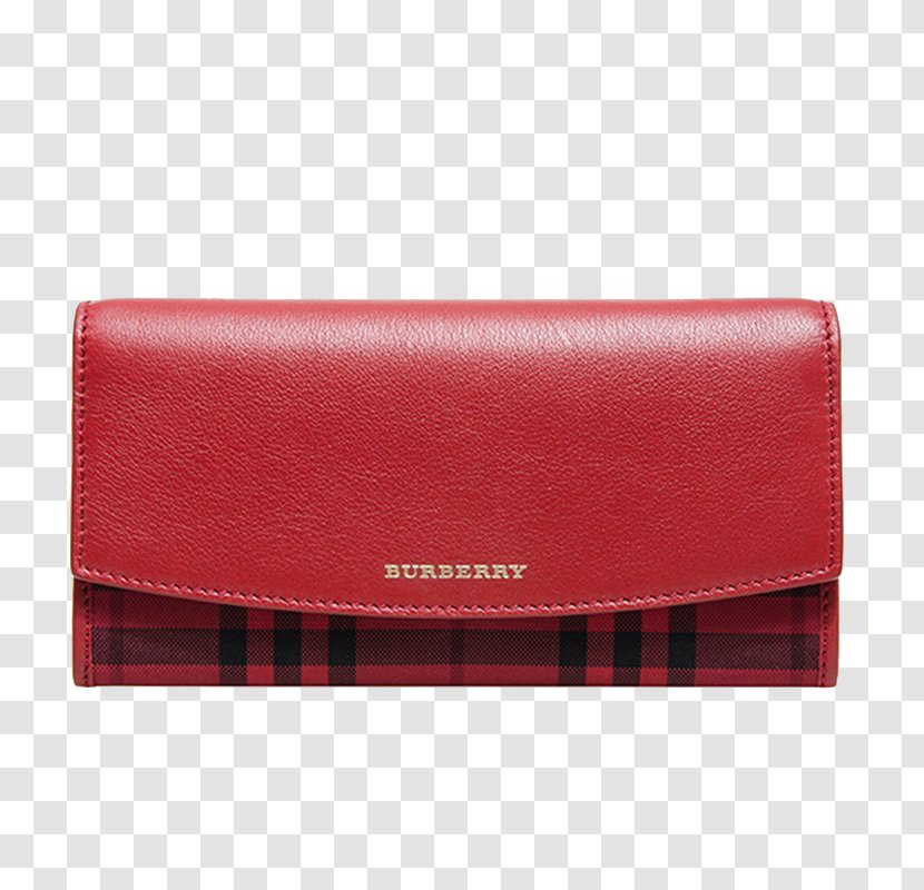 Handbag Wallet Coin Purse Red - Burberry Plaid Transparent PNG