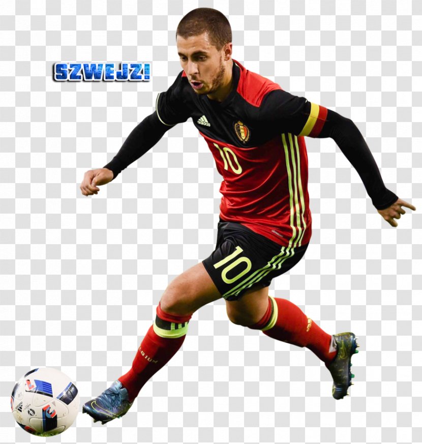 Team Sport Football Player - Ball - Eden Hazard Belgium Transparent PNG