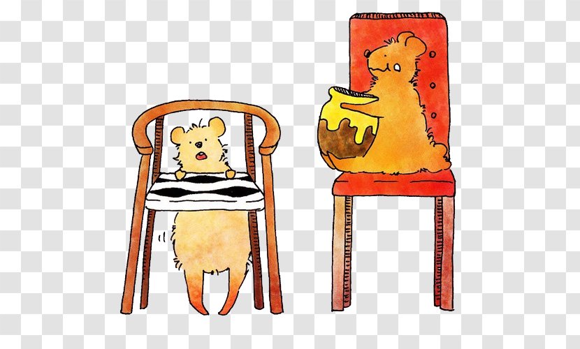 Chair Cartoon Illustrator Illustration - Otter On A Transparent PNG