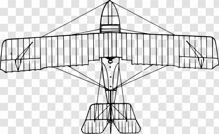 Airplane Aircraft Grigorovich M-5 Clip Art - Black And White Transparent PNG