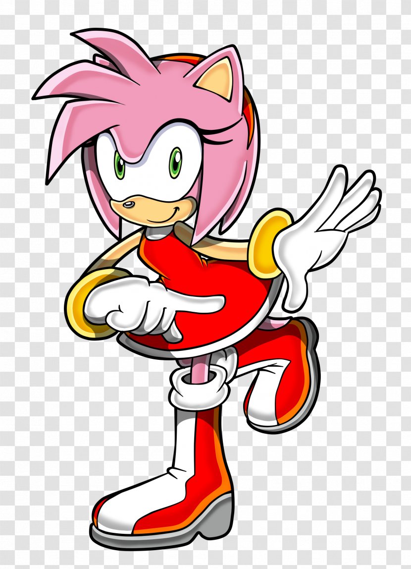 Amy Rose Sonic The Hedgehog Sega Character Team - Artwork Transparent PNG