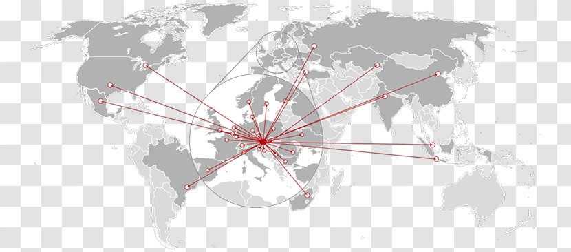 World Map Country Border - Watercolor - Global Positioning System Transparent PNG