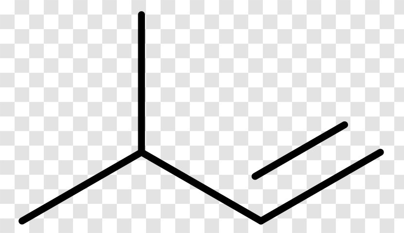 3-Methyl-1-butene 2-Butene Methyl Group - Skeletal Formula - Structure Transparent PNG