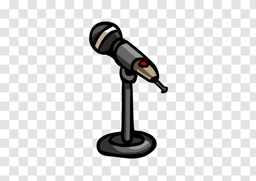 Microphone Stands Club Penguin Clip Art - Silhouette - Mic Transparent PNG