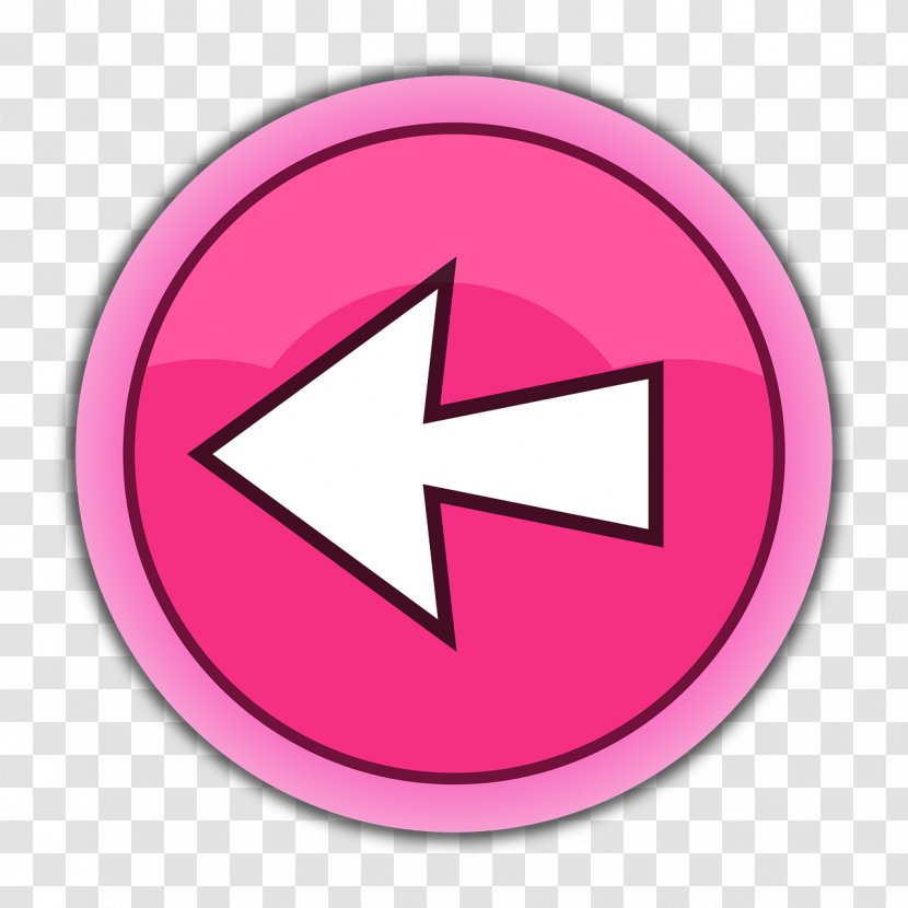 Vector Graphics Image Clip Art - Symbol - Pink Arrow Left Transparent PNG