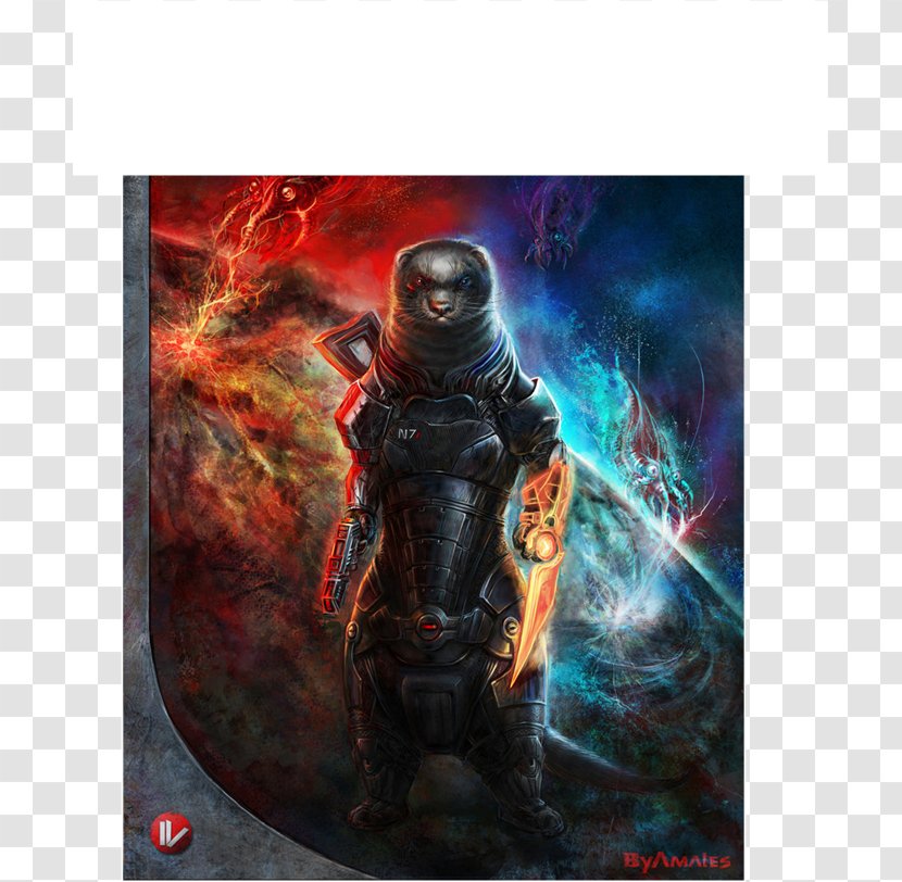 Mass Effect 3 Ferret Weasels Commander Shepard - Fandom Transparent PNG