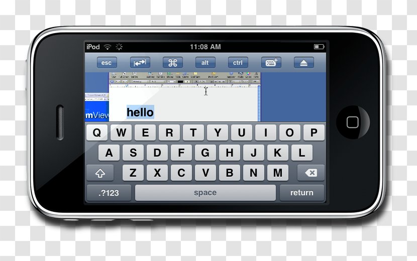 Feature Phone Smartphone IPhone 4S Handheld Devices Computer Keyboard - Iphone Transparent PNG
