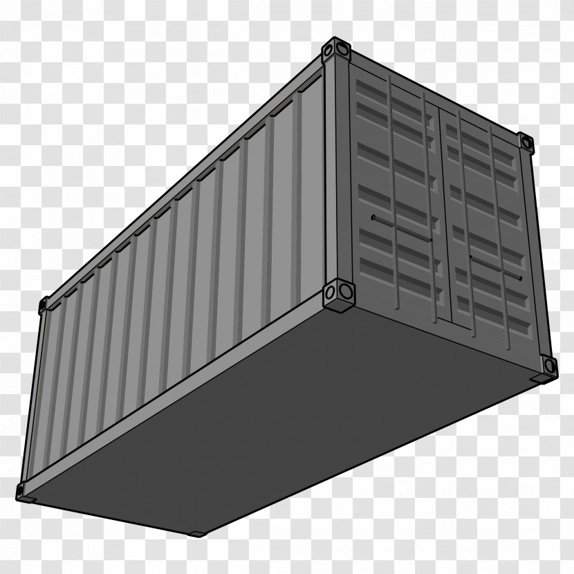 Intermodal Container Ship Freight Transport - Shed Transparent PNG