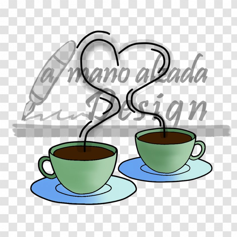 Coffee Cup Saucer Clip Art - Te Amo Transparent PNG