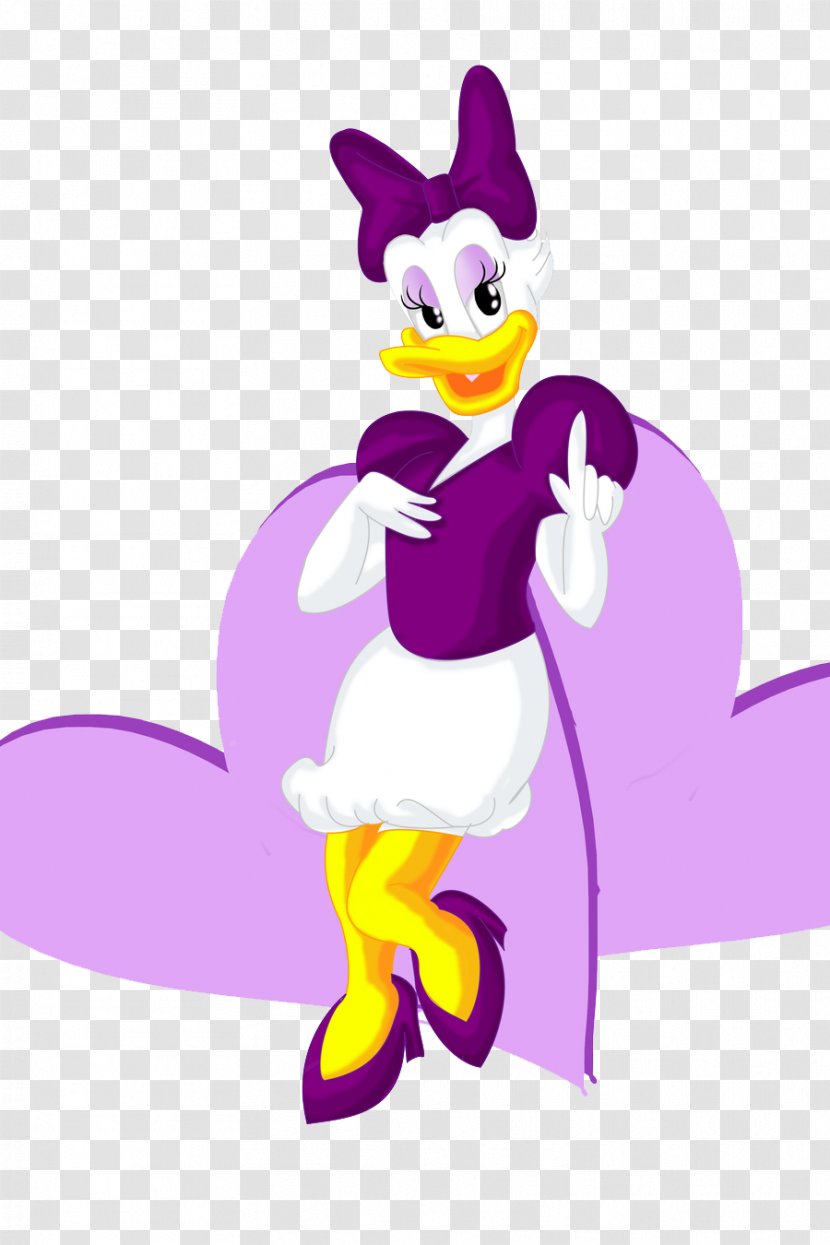 Daisy Duck Donald Minnie Mouse Mickey - Purple - DUCK Transparent PNG