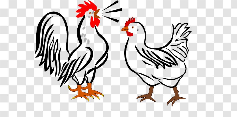Chicken Clip Art Rooster Vector Graphics Openclipart - Wing Transparent PNG