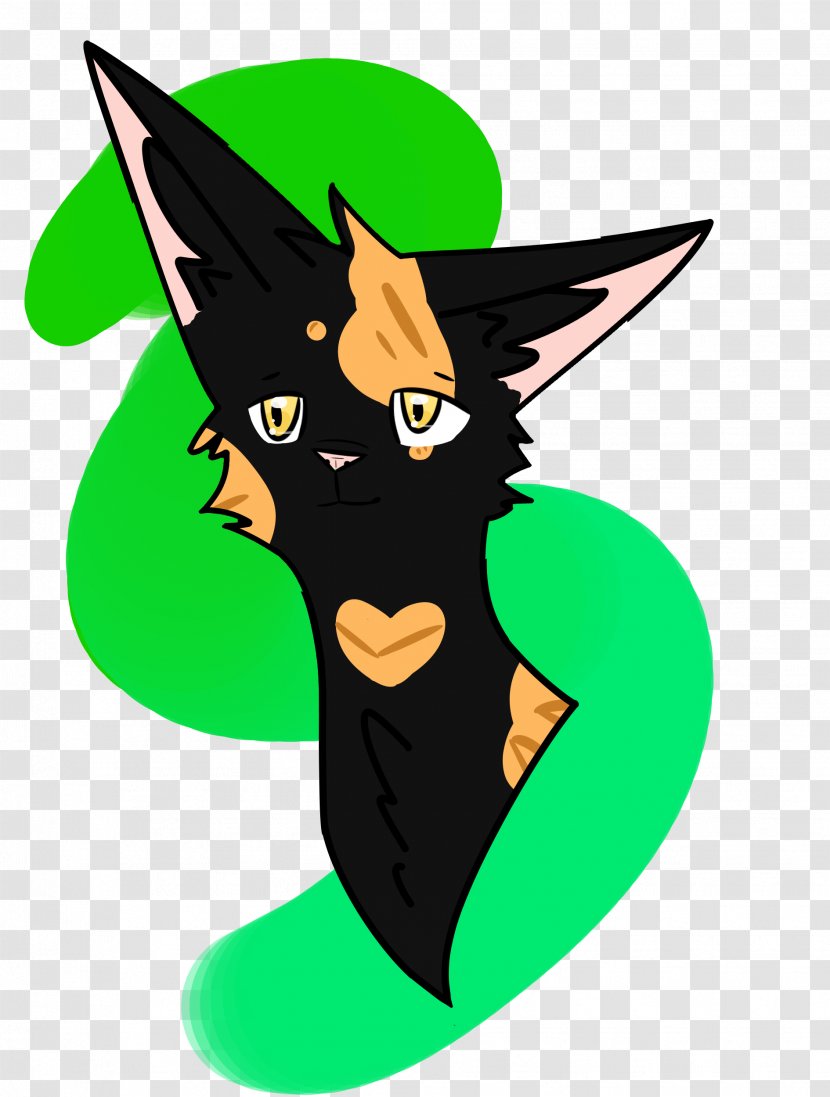 Cat Green Tail Clip Art - Wing Transparent PNG