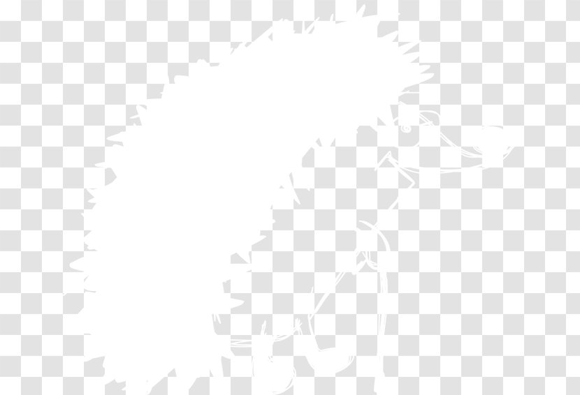 White Pattern - Black And - Hand Drawn Hedgehog Transparent PNG