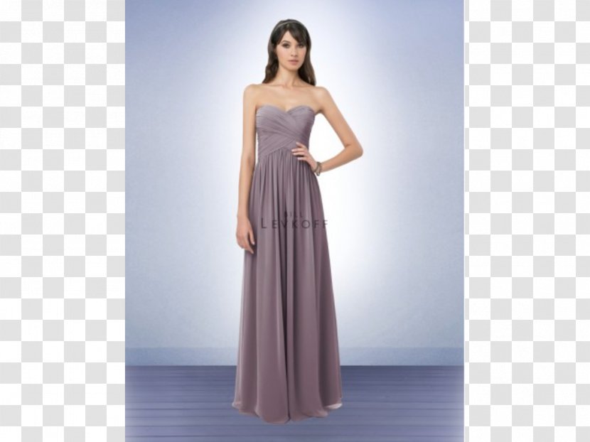 Wedding Dress Bridesmaid Gown Prom - Watercolor - Lilac Transparent PNG