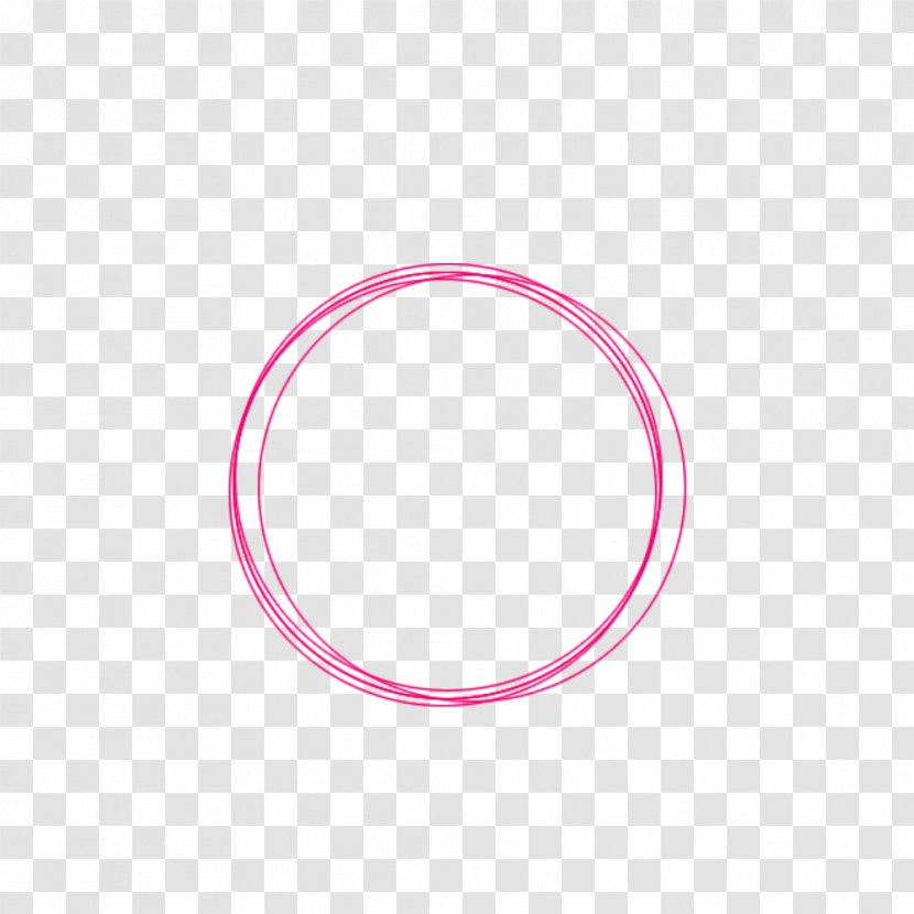 Circle Line Oval - Pink M - Circulo Transparent PNG