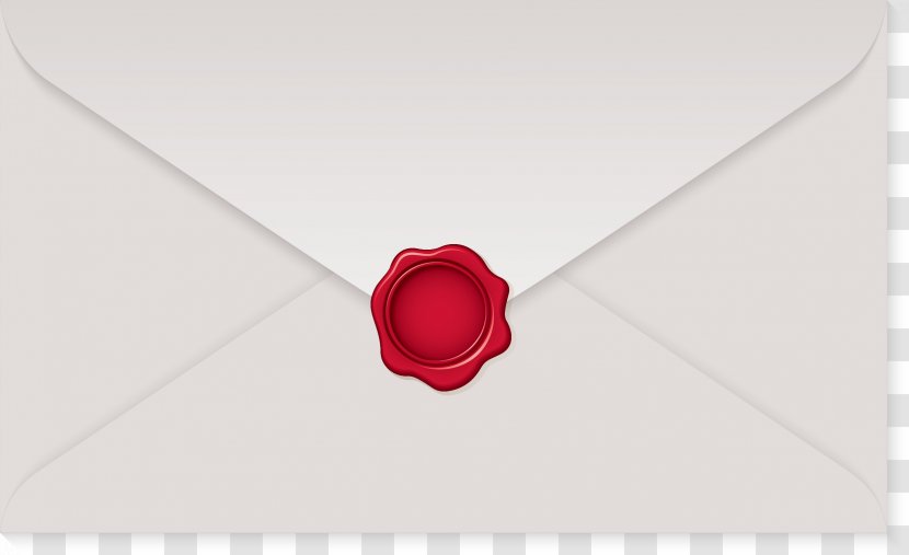 Envelope Sealing Wax - Red - Hand Painted White Transparent PNG