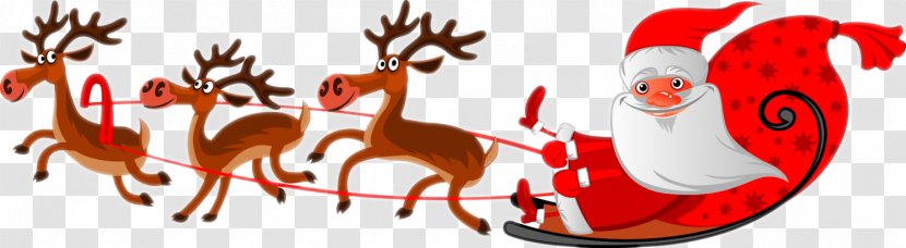 Santa Claus's Reindeer Christmas Clip Art - Frame - Claus Transparent PNG