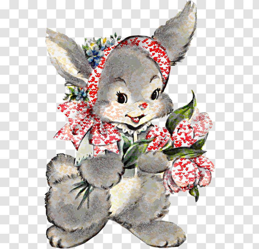 Easter Bunny Postcard Vintage Clothing Holiday - Love - Vigil Transparent PNG
