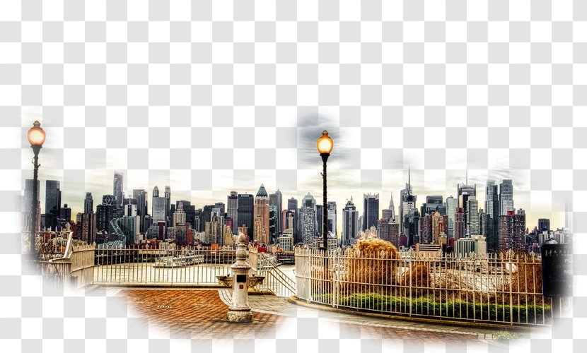 Manhattan Desktop Wallpaper Image 4K Resolution High-definition Television - City - Transparent Background Landscape Transparent PNG
