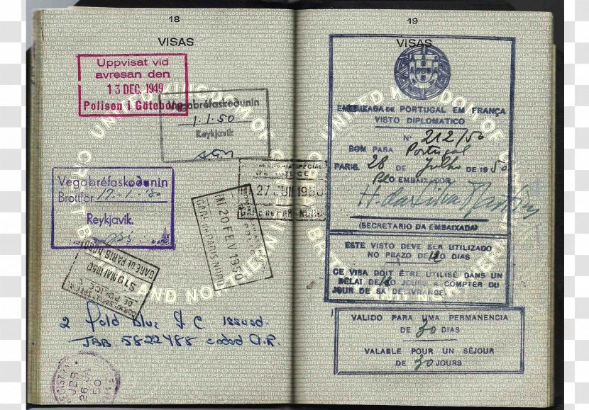 Cold War Travel Document Passport Paper - Author - Shiroshichi Kimura Transparent PNG