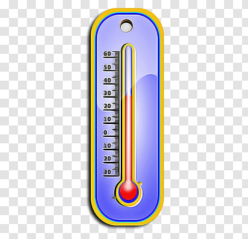 Household Thermometer Measuring Instrument Medical Mobile Phone Case - Electric Blue Transparent PNG
