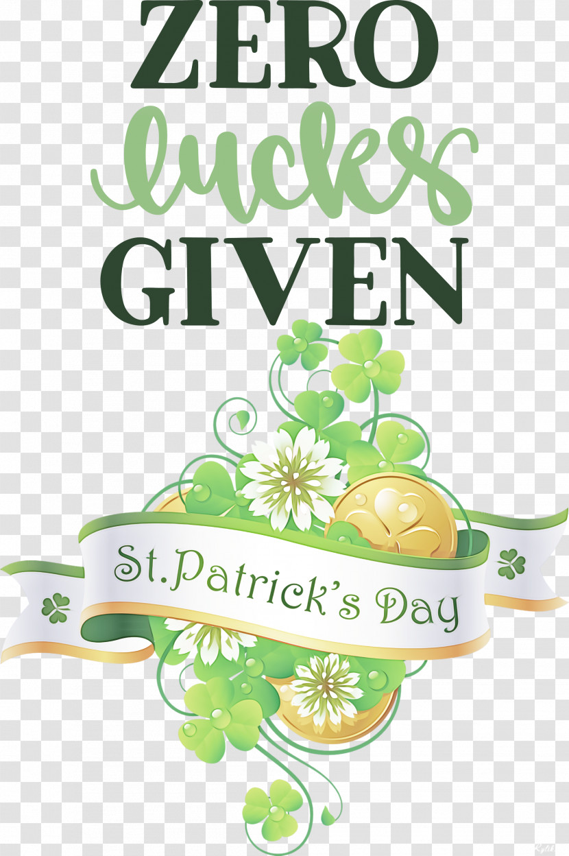 Zero Lucks Given Lucky Saint Patrick Transparent PNG