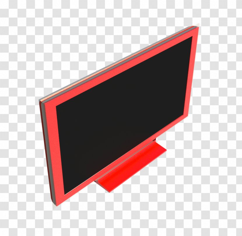 Display Device Laptop Rectangle - Red Transparent PNG