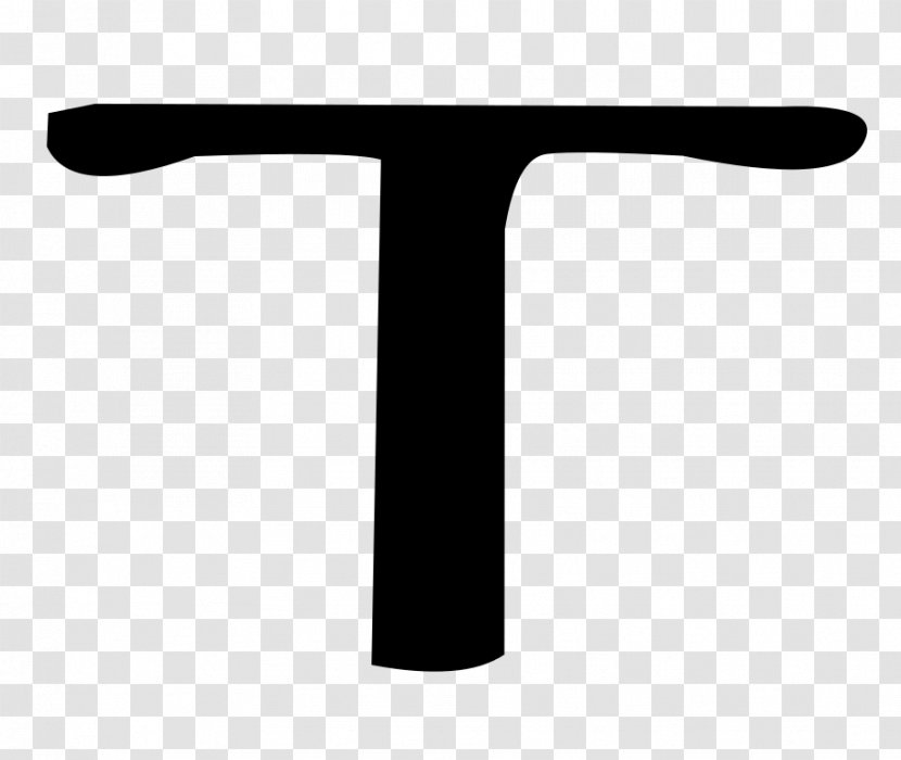 Tau Cross Symbol Transparent PNG