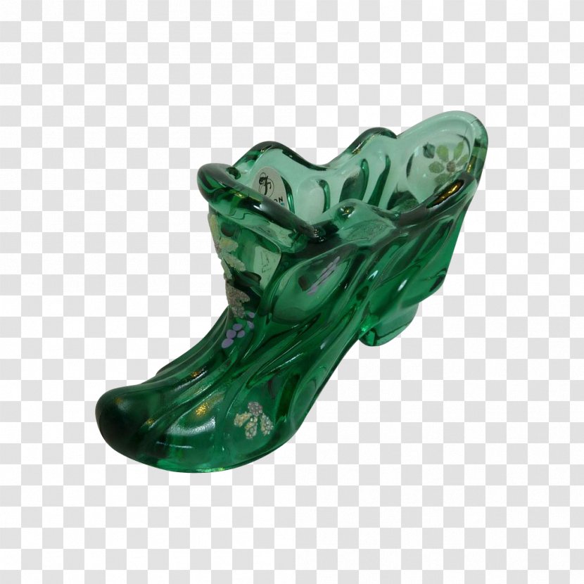 Shoe Footwear Plastic - Greenery Hand Painted Transparent PNG