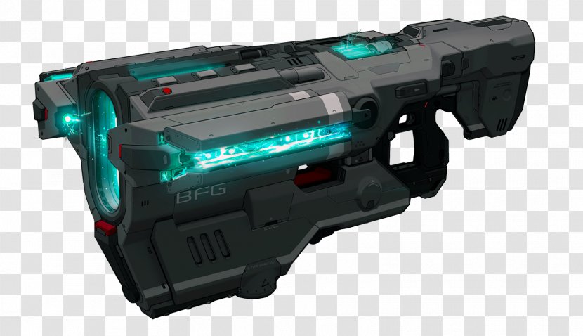 Doom 3 VFR BFG Weapon - Machine - Laser Gun Transparent PNG