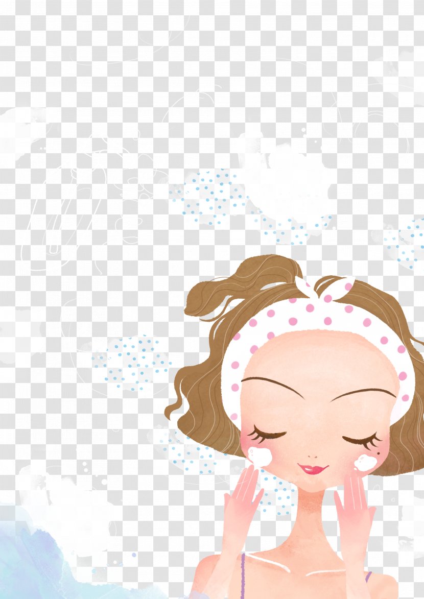 Skin Face Facial Beauty Cosmetics - Tree - Female Illustrator PSD Layered Graph Transparent PNG