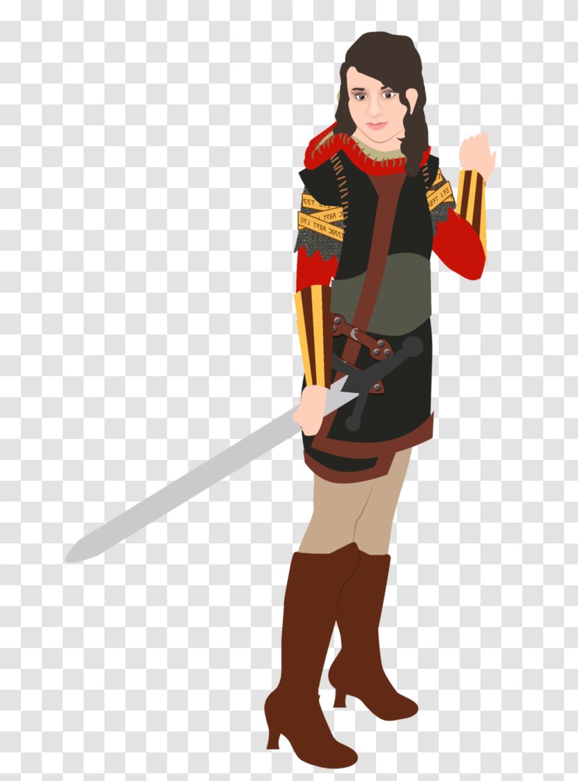 Costume Design Sword Character Fiction - Cold Weapon Transparent PNG