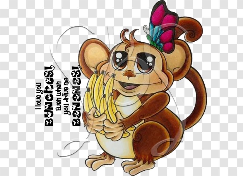 Monkey Illustration Clip Art Rodent Character - Fictional Transparent PNG