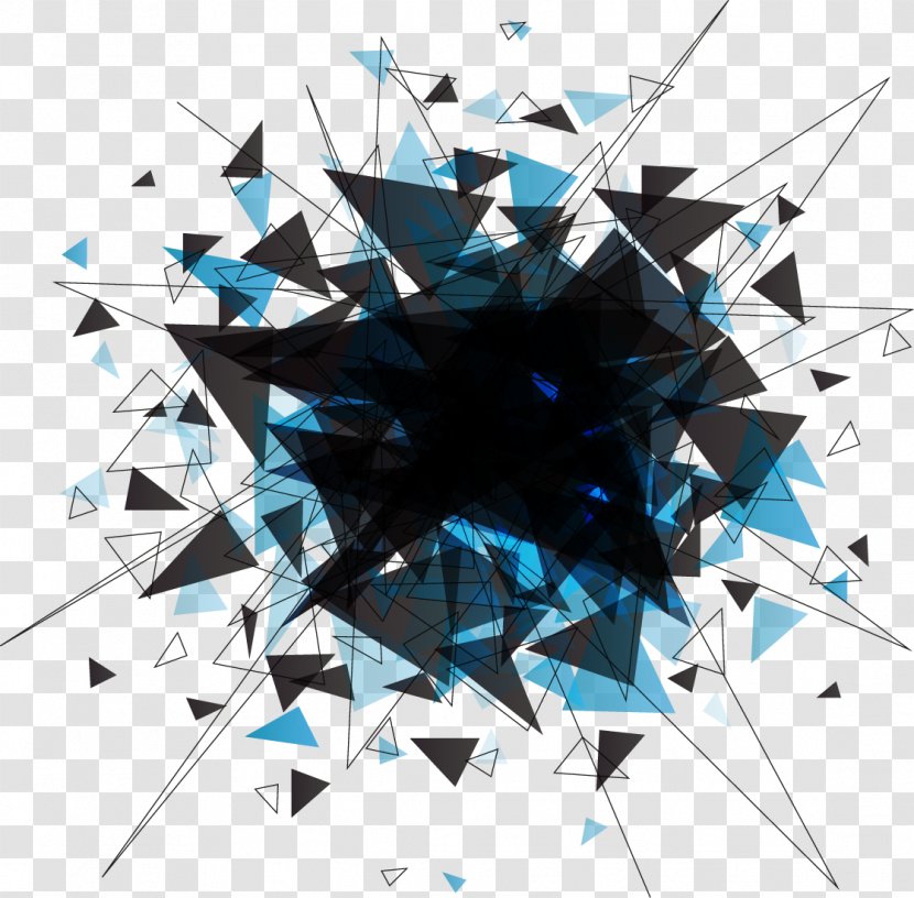Graphic Design Triangle Explosion - Star Transparent PNG