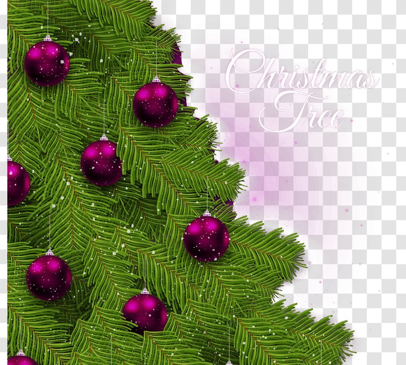 Christmas Tree Greeting Card - Ornament - Beautiful Transparent PNG