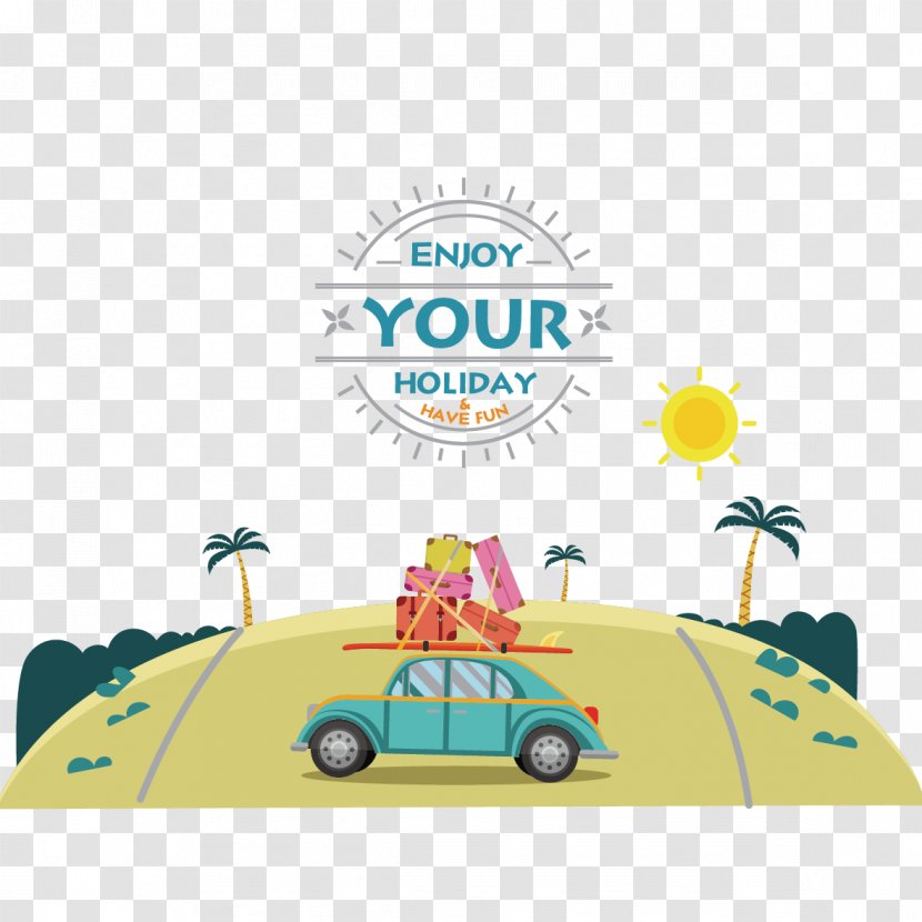 Download Clip Art - Area - Vector Car And Luggage Transparent PNG