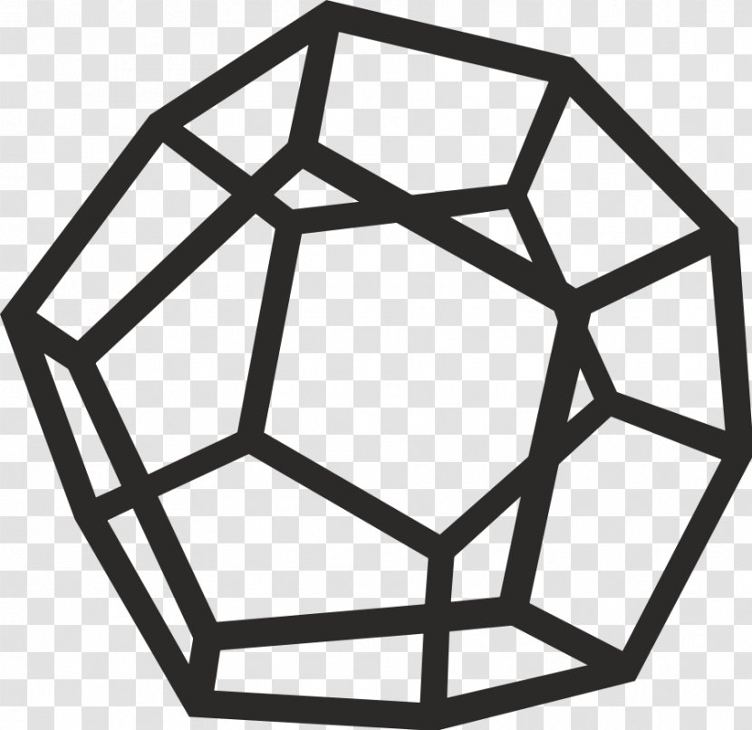 Dodecahedron Clip Art - Monochrome Photography - Geometric Shape Transparent PNG