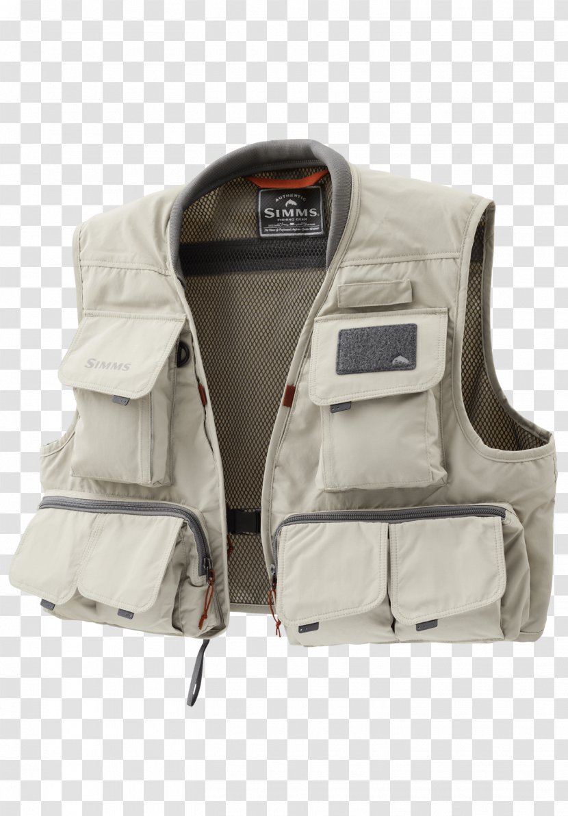 Simms Fishing Products Gilets Fly Waistcoat Clothing - Polar Fleece - Tackle Transparent PNG
