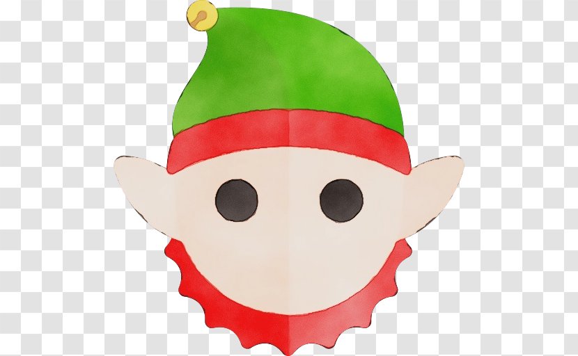 Christmas Elf - Watercolor - Costume Transparent PNG
