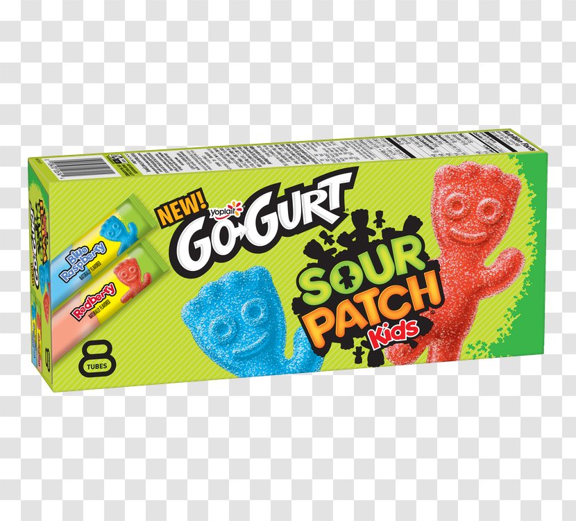 Sour Patch Kids Go-Gurt Flavor Ice Cream Yoghurt - Candy Transparent PNG