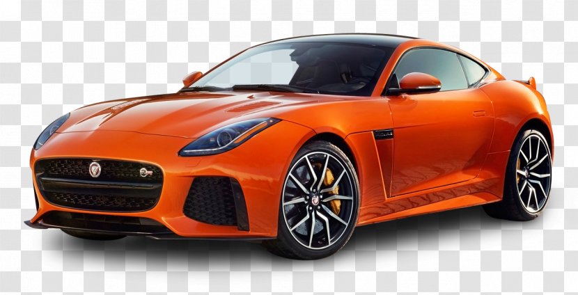 2018 Jaguar F-TYPE 2017 SVR Car - Automotive Design - Orange F Type Coupe Transparent PNG