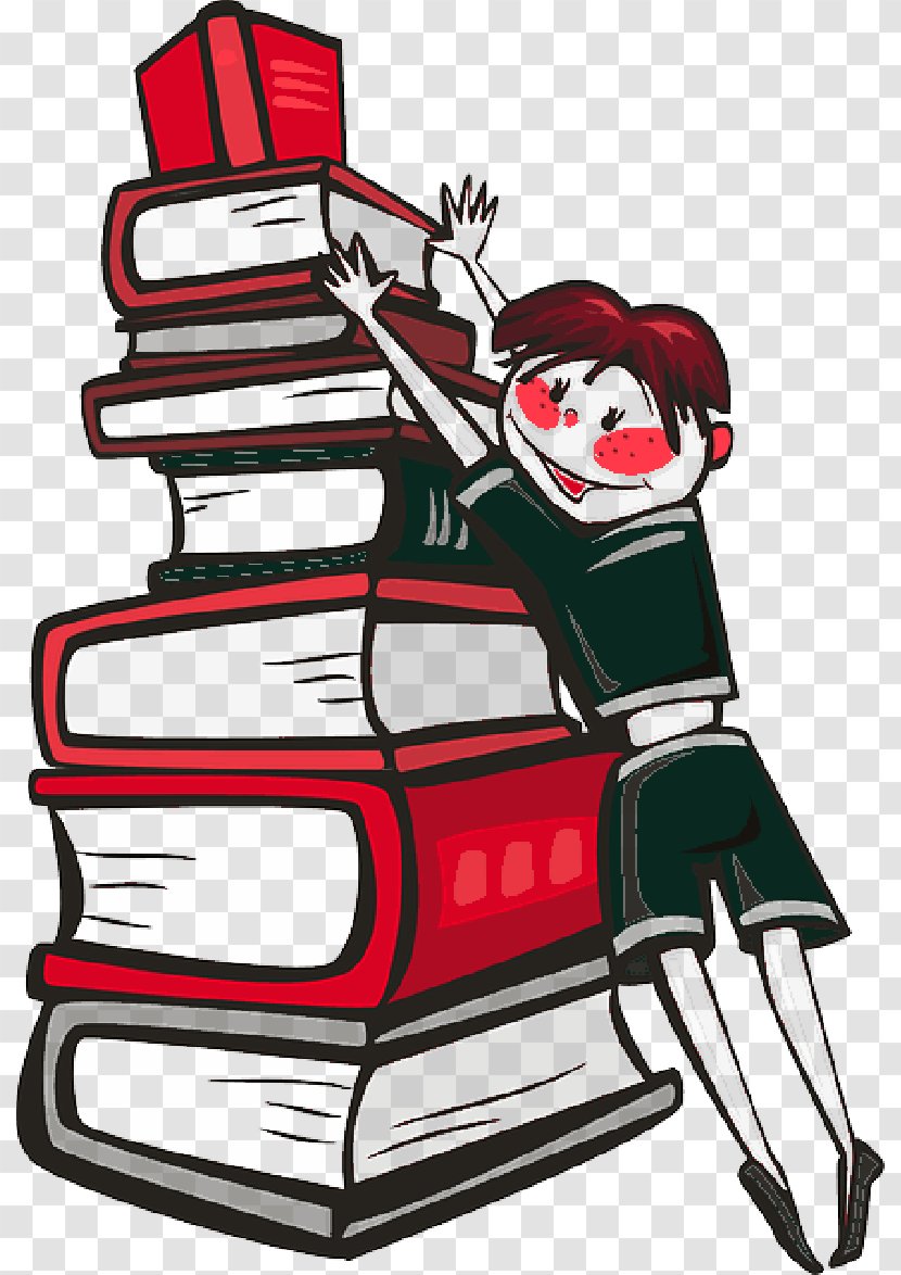 Reading Book Clip Art Library - Girl Transparent PNG