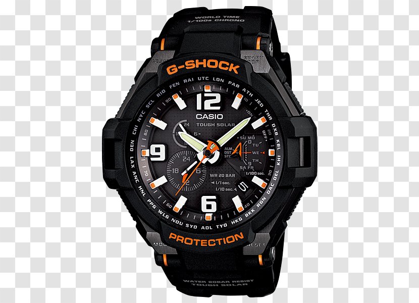 G-Shock Solar-powered Watch Casio Shock-resistant - Tough Solar Transparent PNG