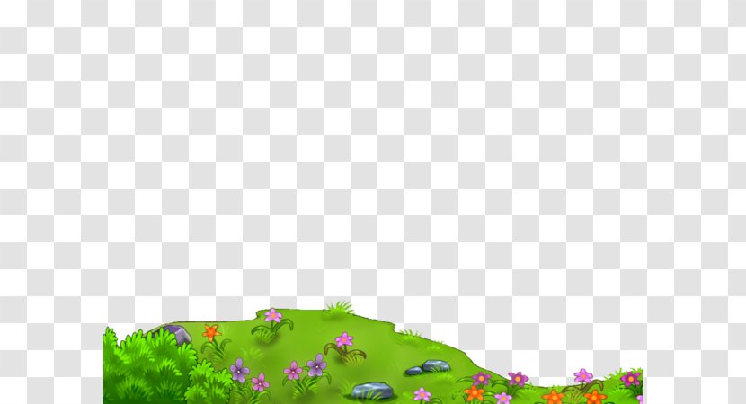 Xd1 Clip Art - Printing - Flowers And Green Grass Transparent PNG