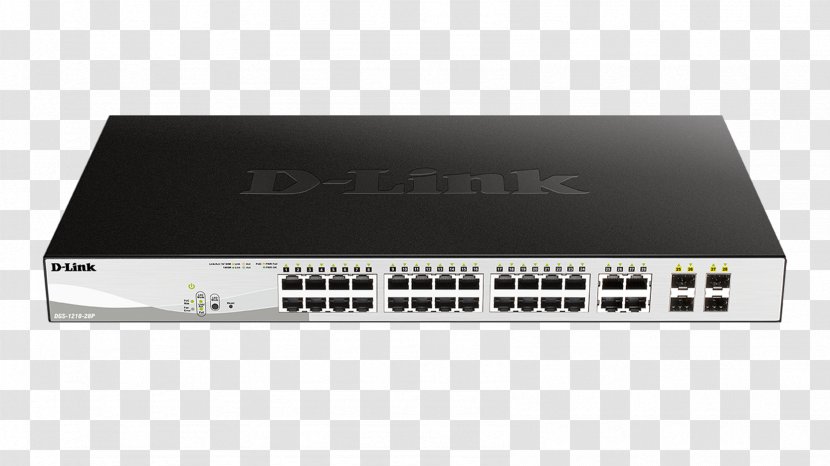 Gigabit Ethernet Network Switch Power Over Small Form-factor Pluggable Transceiver D-Link - Electronics Accessory Transparent PNG