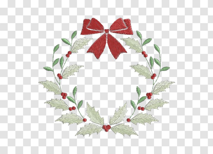 Christmas Ornament Embroidery Garland Stitch Pattern - Tree Transparent PNG