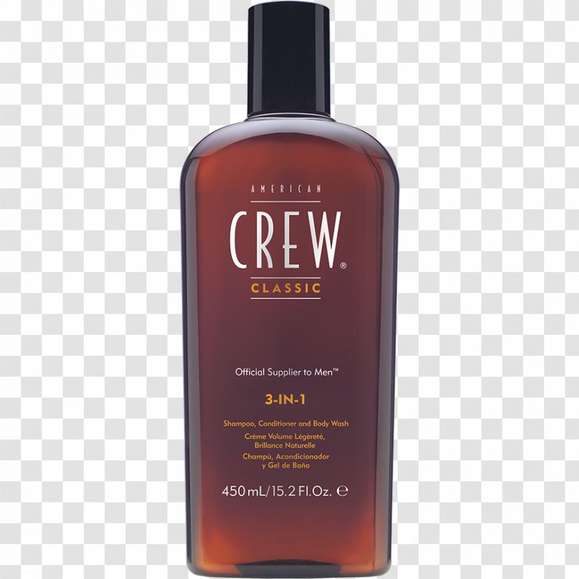 American Crew 3-IN-1 Shampoo Hair Conditioner Lotion Transparent PNG