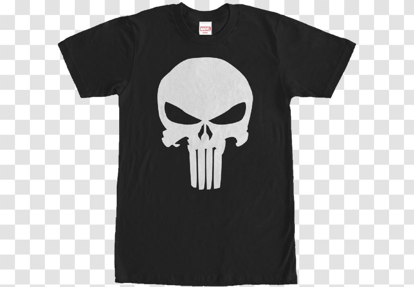 Punisher Deadpool T-shirt Stencil Human Skull Symbolism Transparent PNG