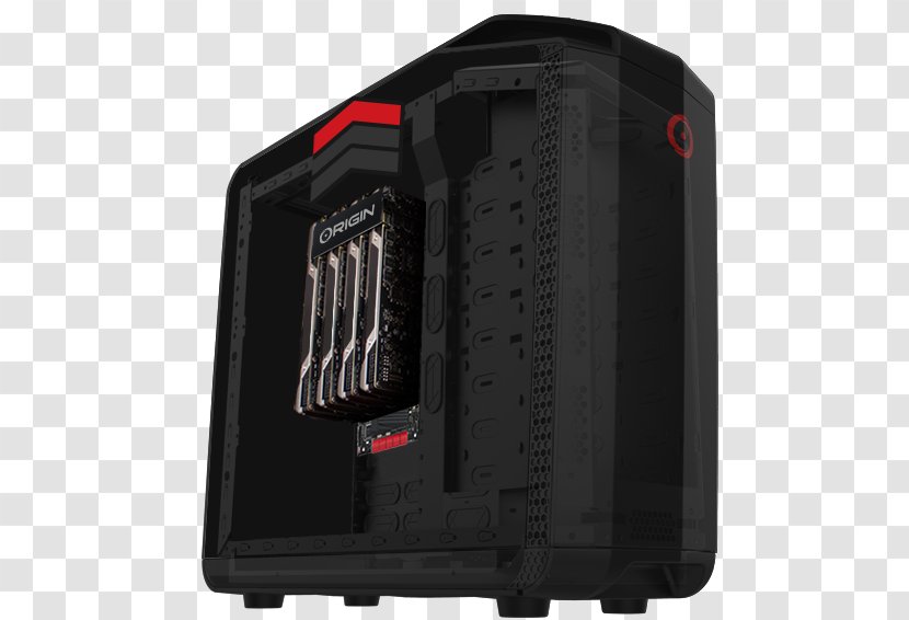 Computer Cases & Housings Graphics Cards Video Adapters Origin PC Personal - Case - Mid Transparent PNG